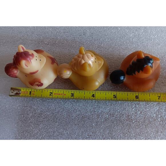 Lot of 3 Vintage Squeak Toy Oriental Trading Baby Rubber Animal - Picture 8 of 16